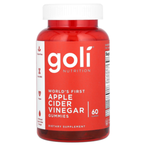 Goli Nutrition Apple Cider Vinegar Gummies, 60gums