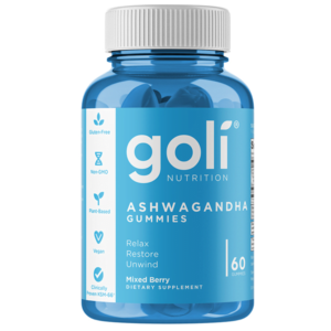 Goli Nutrition Ashwagandha Gummies, 60gums