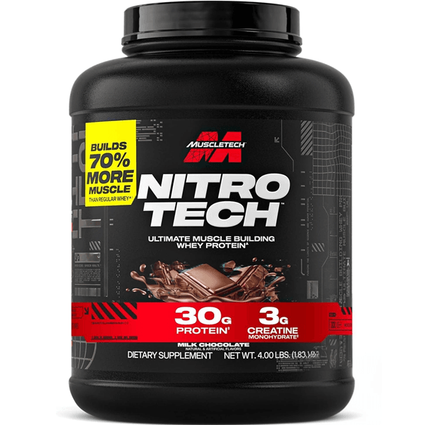 MuscleTech NitroTech Whey Protein, 4lbs
