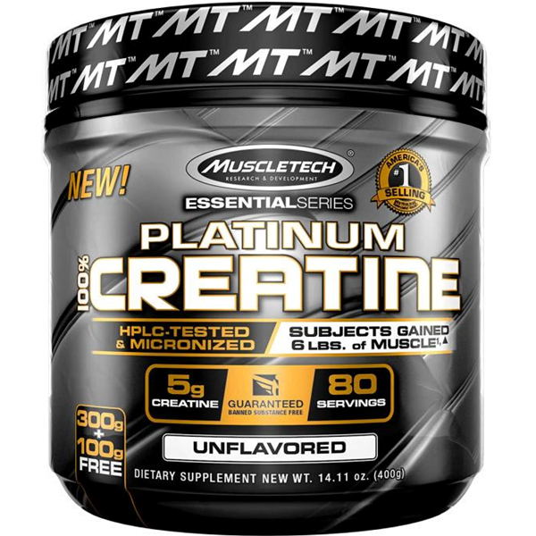 MuscleTech Platinum 100% Creatine Monohydrate, 400g - Image 3