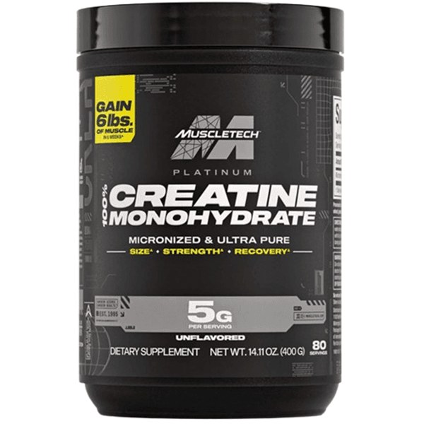 MuscleTech Platinum 100% Creatine Monohydrate, 400g