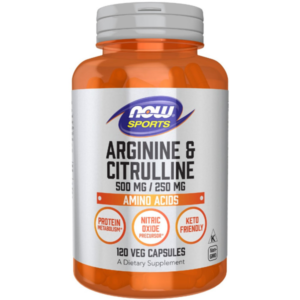 NOW Foods Arginine & Citrulline 500/250, 120caps