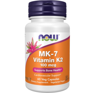 NOW Foods MK-7 فيتامين K-2، 60 كبسولة