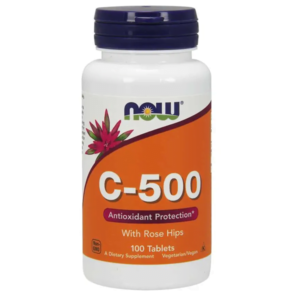 NOW Foods Vitamin C-500 w/ Rose Hips, 100tabs